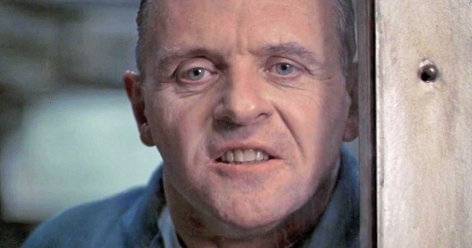 Anthony Hopkins as the cannibal