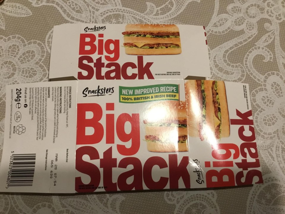 Aldi's Big Stack scans for just £1.79