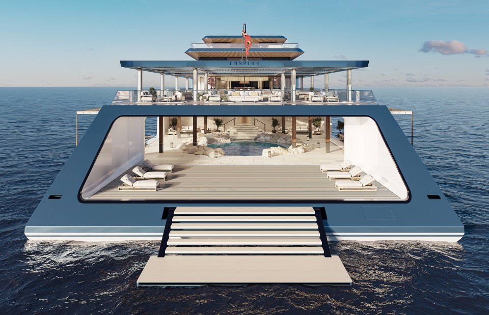 The new superyacht is called Inspire