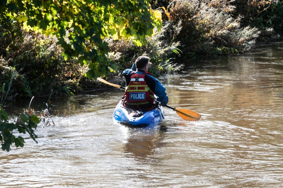 Cops searching the River Derwent