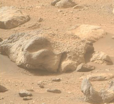 The formation was spotted on Mars' surface by Nasa's Perseverance rover