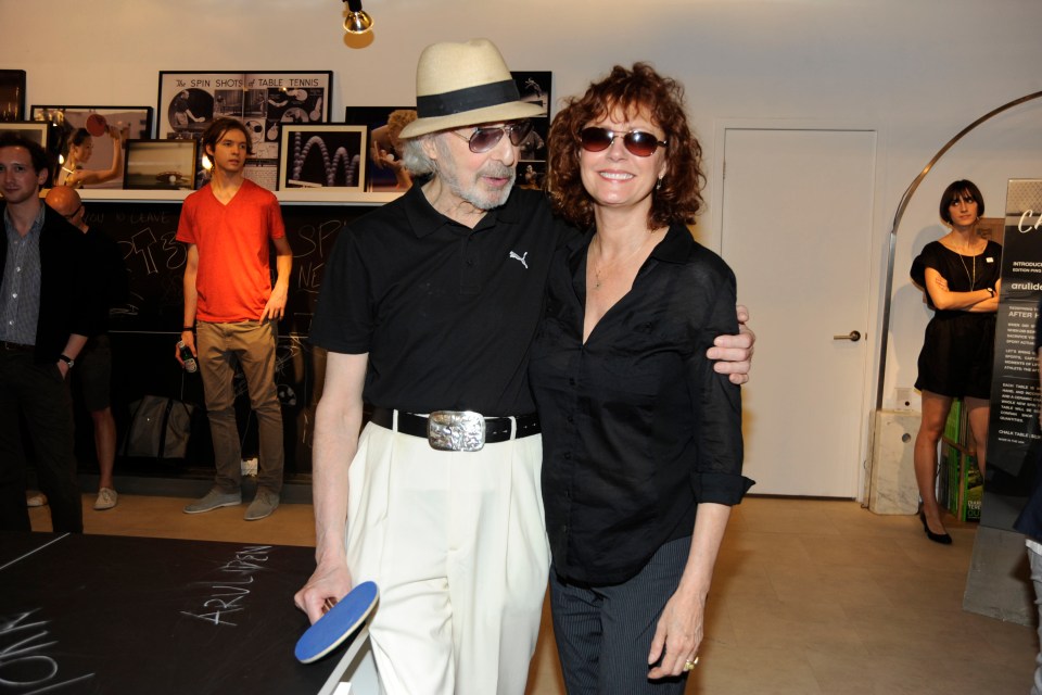 Marty with pal Susan Sarandon in 2010, two years before he died