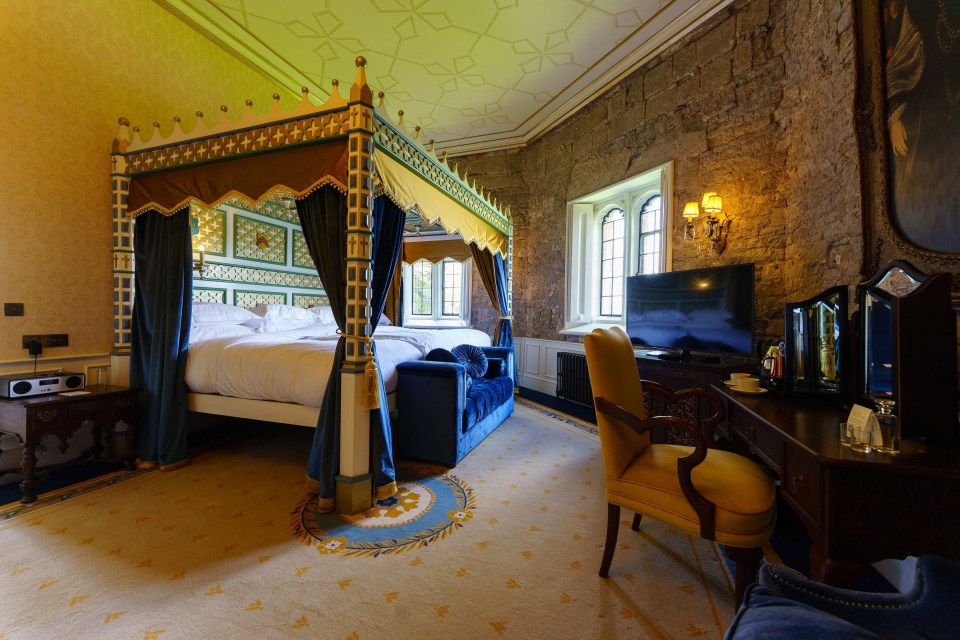 One of the rooms has the largest four-poster bed of any hotel in the UK