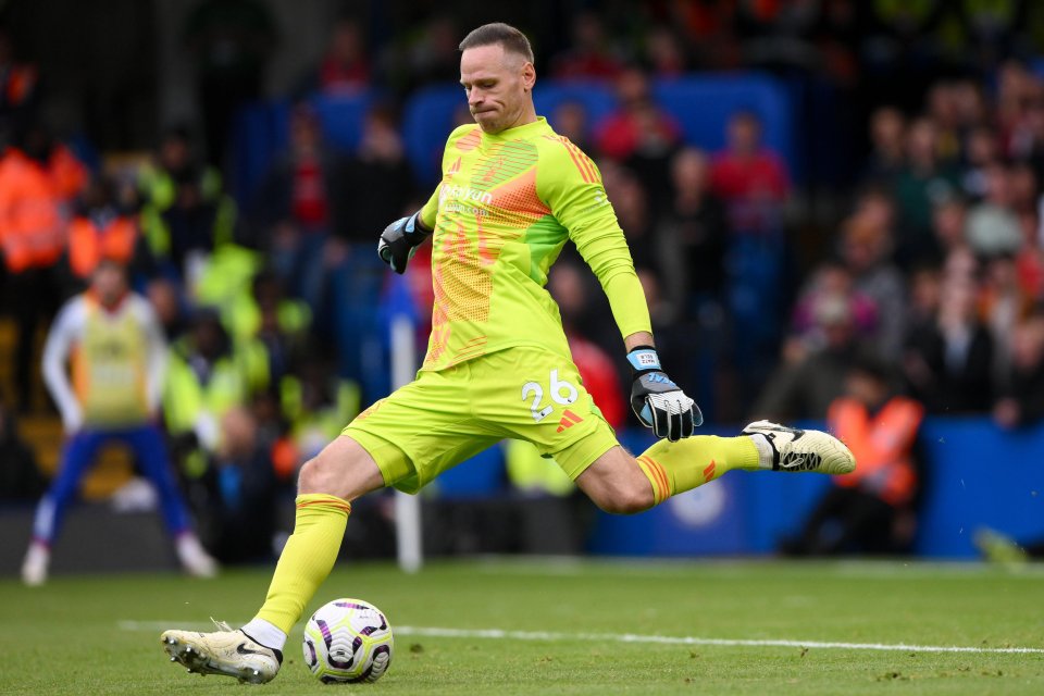 Matz Sels took the SunSport Man of the Match award at Stamford Bridge