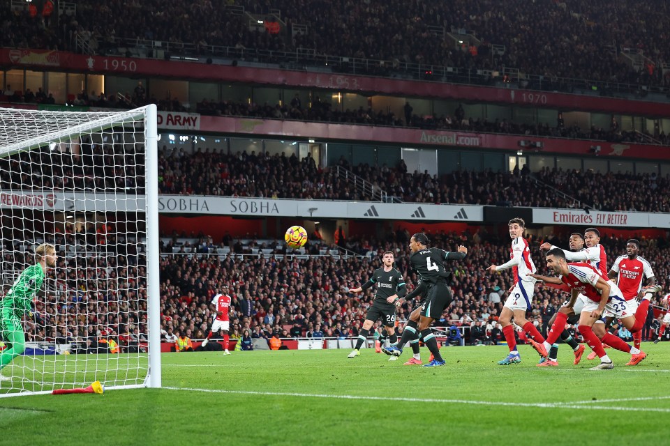 Merino powered his header into the back of the net