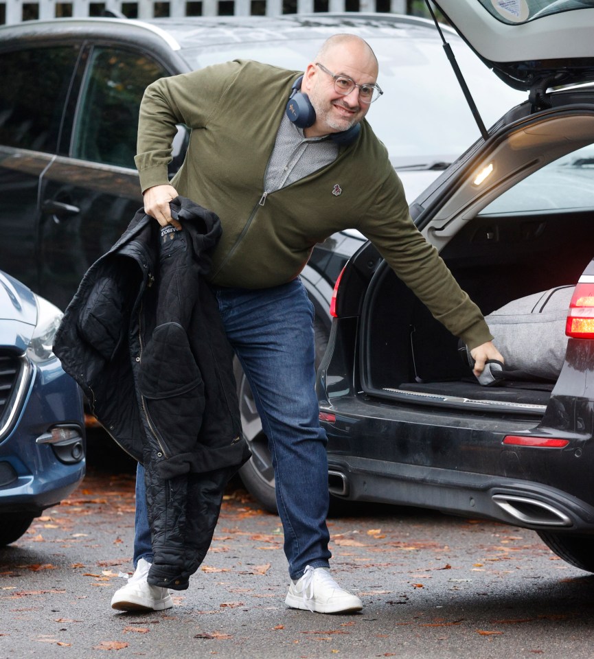 He unloaded his car before joining his dance partner inside