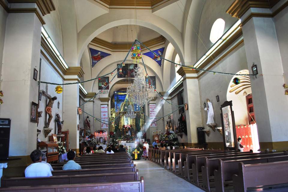 The church was built on the site of an ancient Zapotec temple