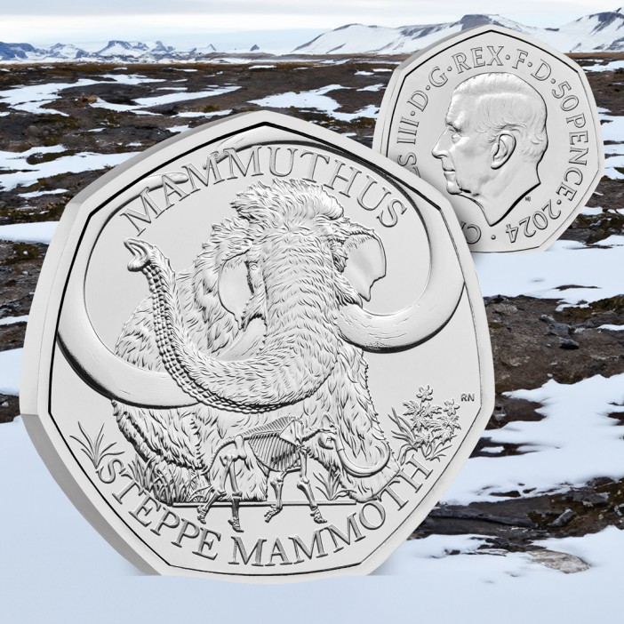 The Royal Mint has launched a new collection featuring the Steppe Mammoth