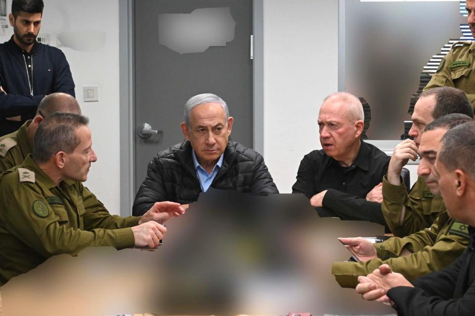 Israel PM Benjamin Netanyahu takes shelter in a bunker overnight