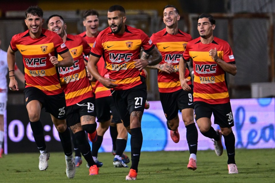 Benevento Calcio's crest features a witch on a broomstick