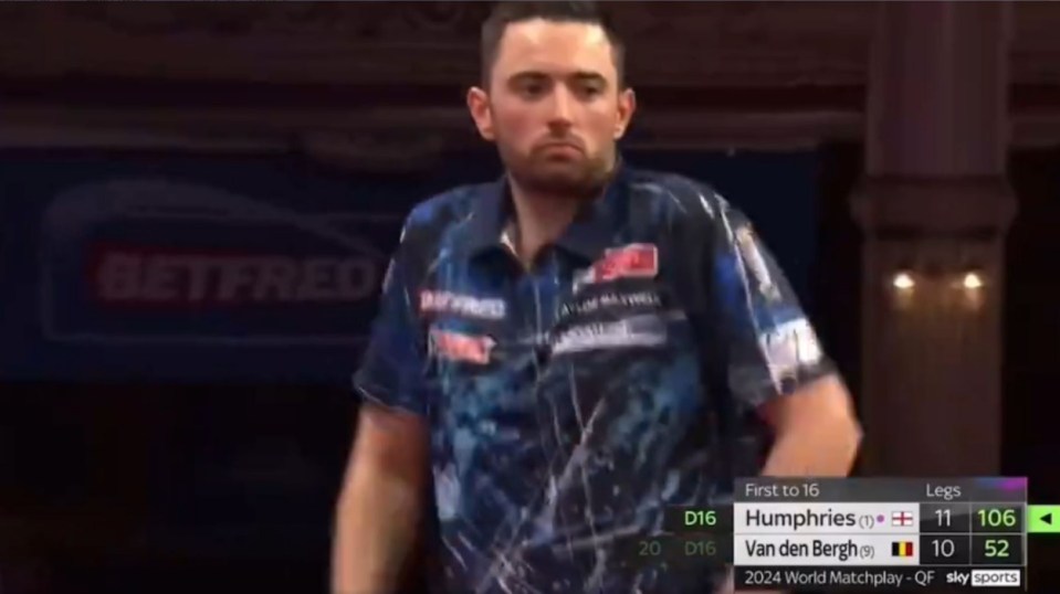 Earlier this year, world champion Luke Humphries had a light-hearted spat with Van Den Bergh