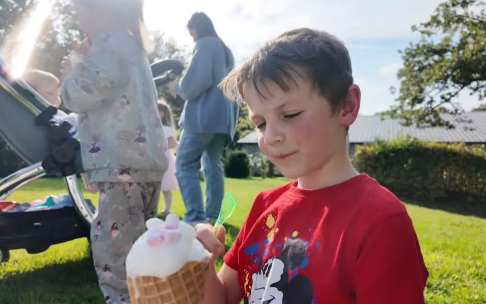 The kids enjoyed tucking into ice creams on the trip