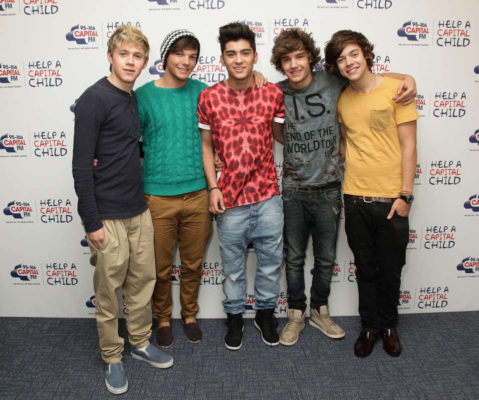 Liam with One Direction in 2011