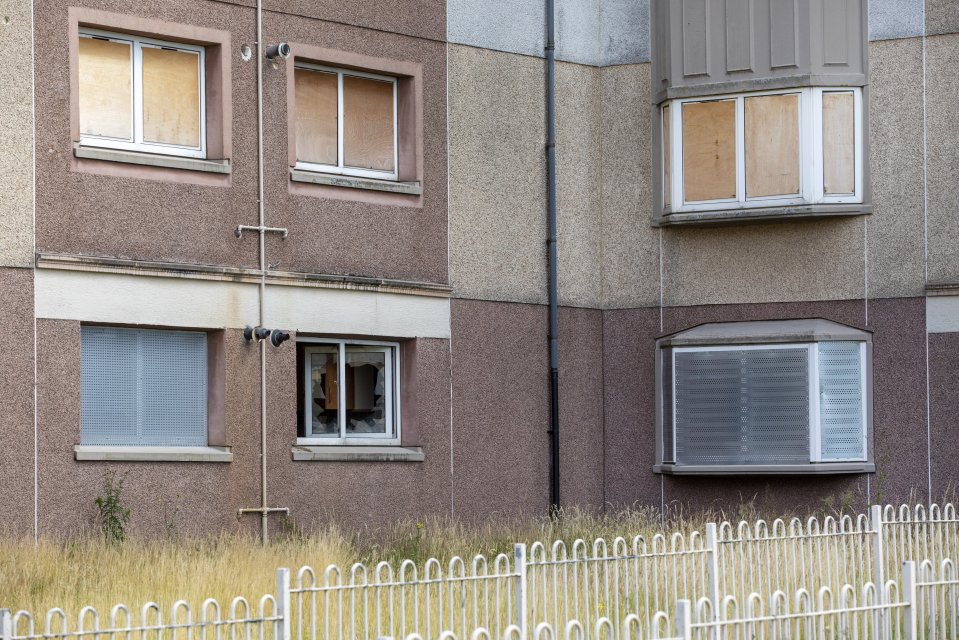 The buildings are set to be demolished as part of a regeneration project