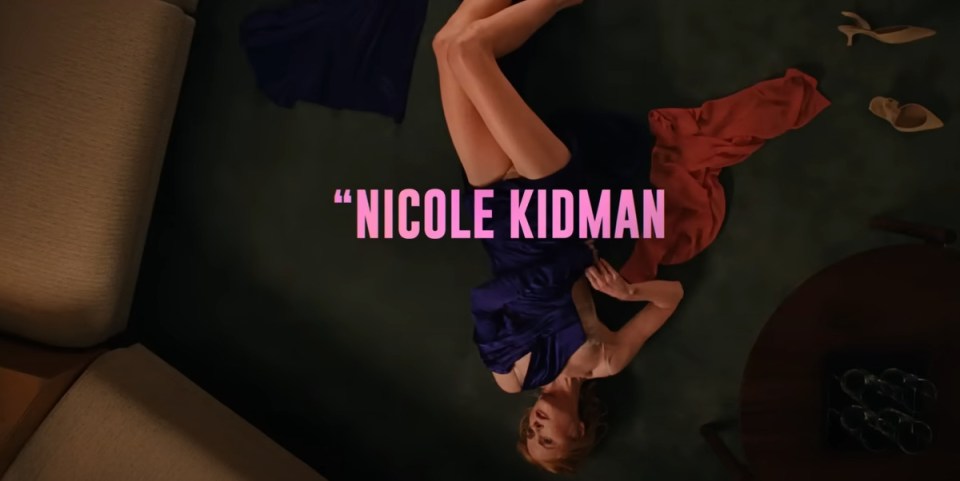 Nicole can be seen stripping off in the movie