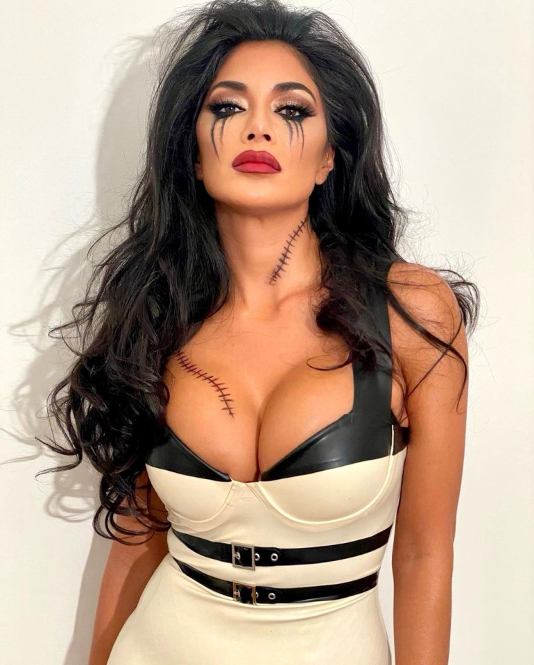 Nicole Scherzinger has previously gone for a scary but sexy vibe when playing dress up