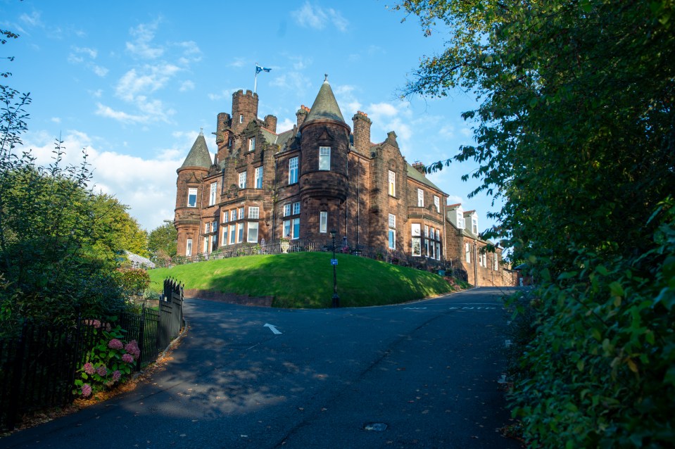 Police arrested him at the castle hotel in Glasgow