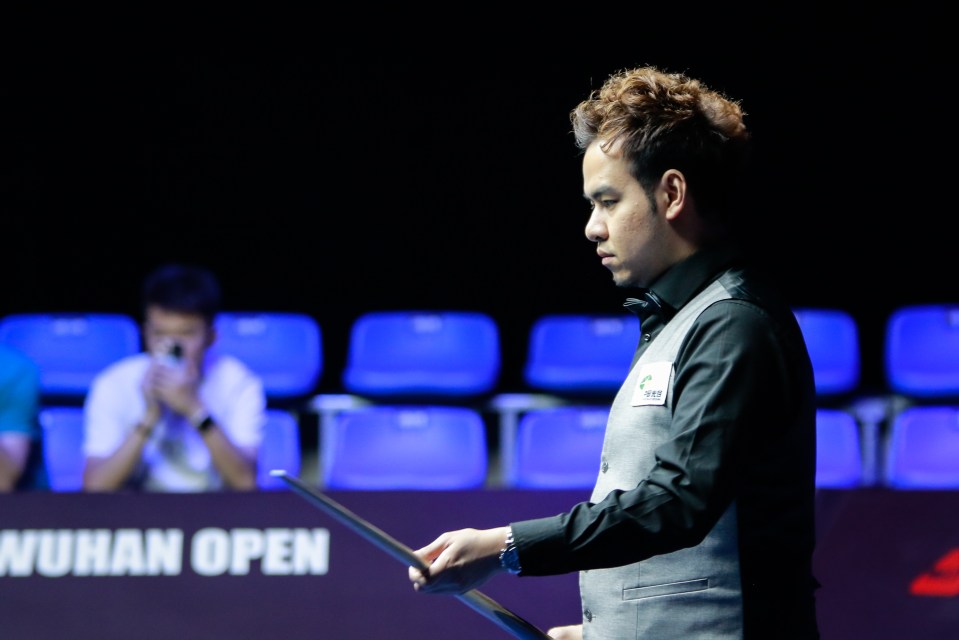 Noppon had just 10 minutes with the cue before winning his match on Tuesday