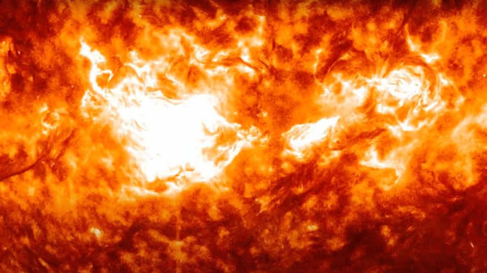 The sun unleashed the two massive solar flares in a span of just 24 hours