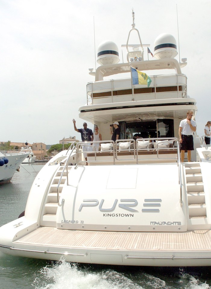 The rapper also owns a luxury yacht