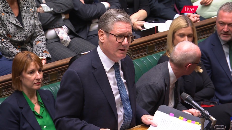 Sir Keir Starmer during Prime Minister's Questions