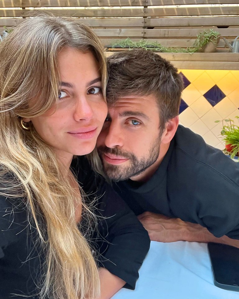 Piqué with current girlfriend Clara Chia Marti, 25