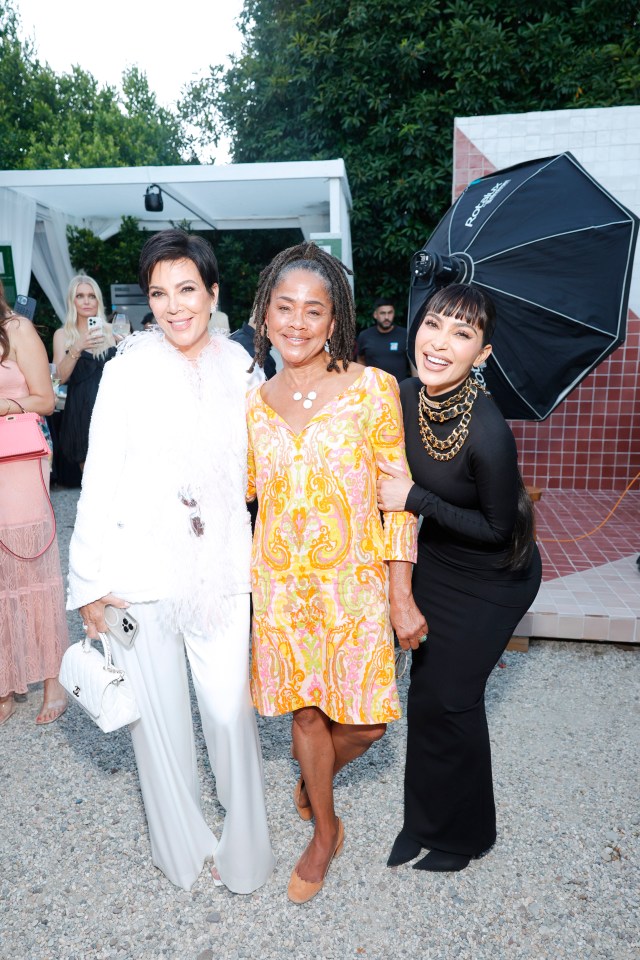 Kris Jenner, Doria Ragland, and Kim Kardashian in August 2023