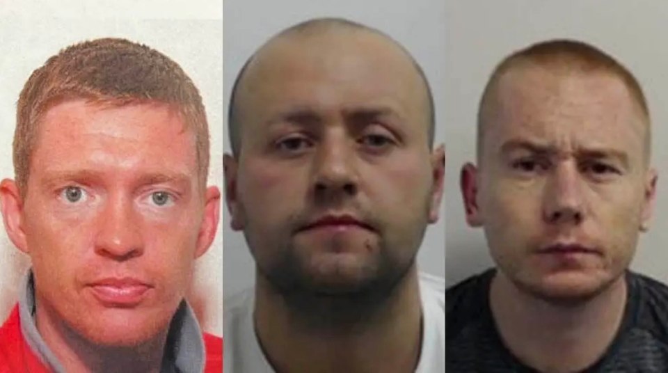 Gerry Carbin, Ryan McPhee and Lloyd Cross were part of the criminal gang