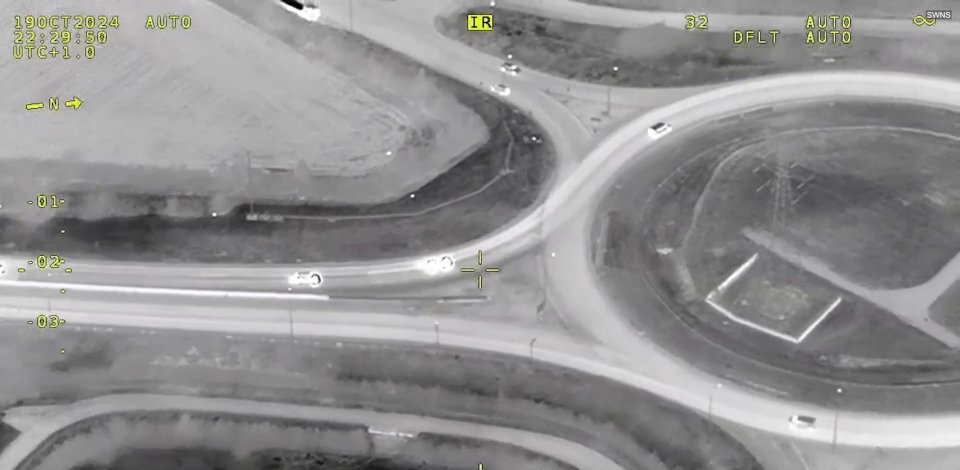 an aerial view of a highway intersection that says auto on it