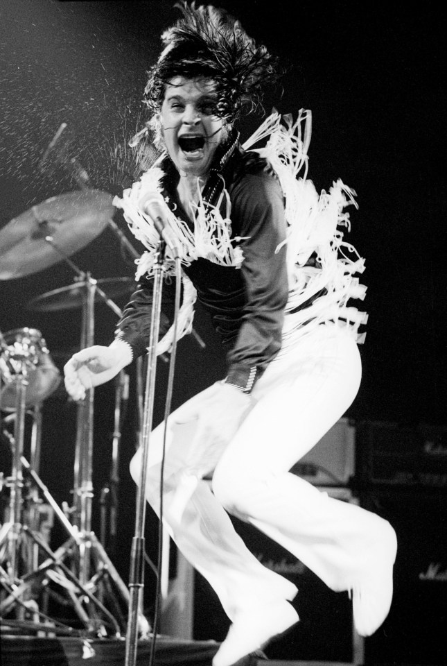 Ozzy on the Blizzard Of Ozz tour in September 1980