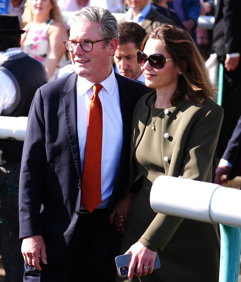 Gifts included tickets to St Leger Festival, totalling £1,939 (PM and his wife pictured at the Doncaster event)