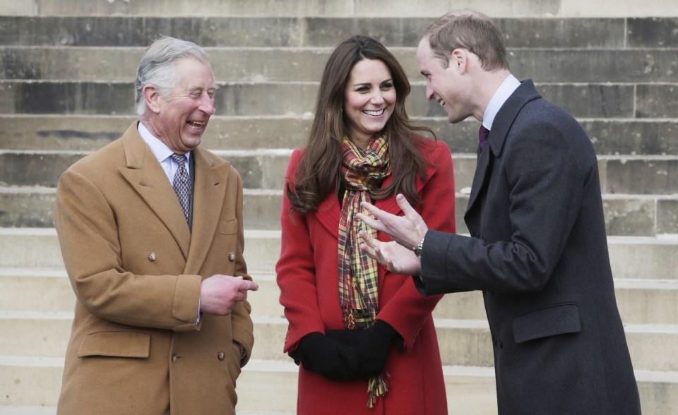 Kate is said to have played peace-marker between Charles and William