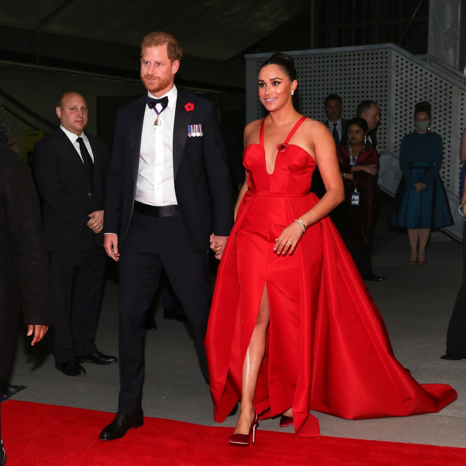 She first wore the frock alongside Prince Harry at the 2021 Salute To Freedom Gala