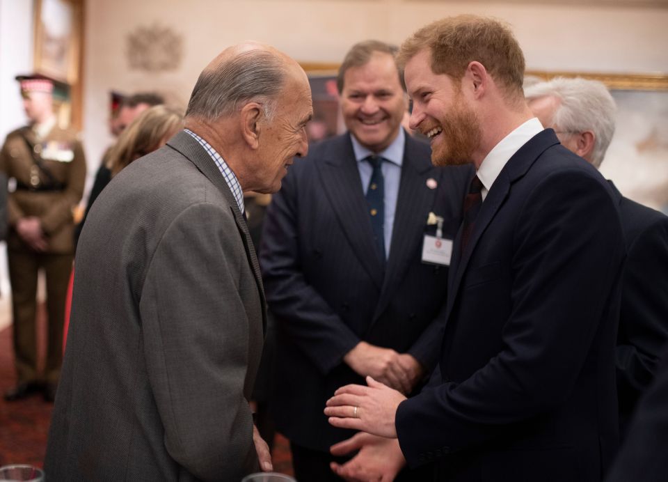 The former Chief of the General Staff met Prince Harry in London in 2019