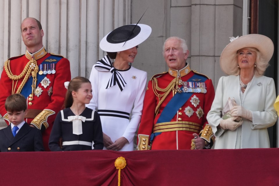 Charles switched up tradition to have Kate next to him at Trooping the Colour this year