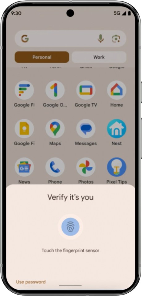 a phone displays a screen that says verify it 's you