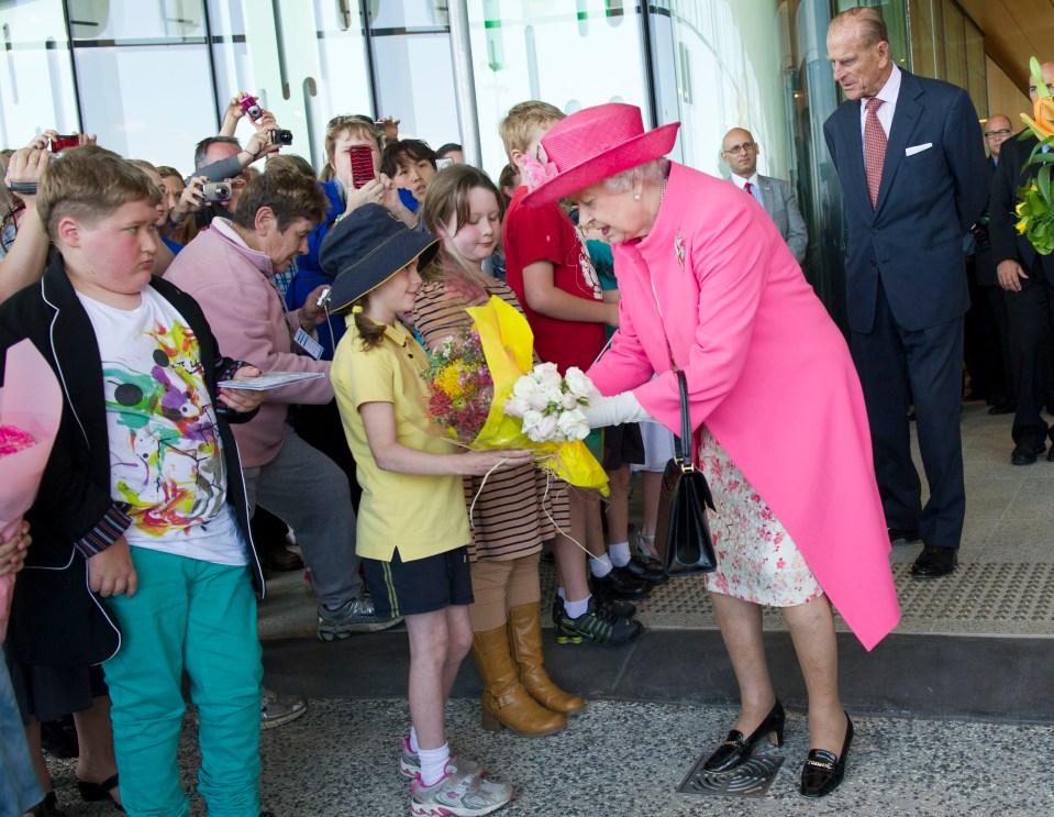 Queen Elizabeth during a visit to officially open Melbourne’s Royal Children’s Hospital