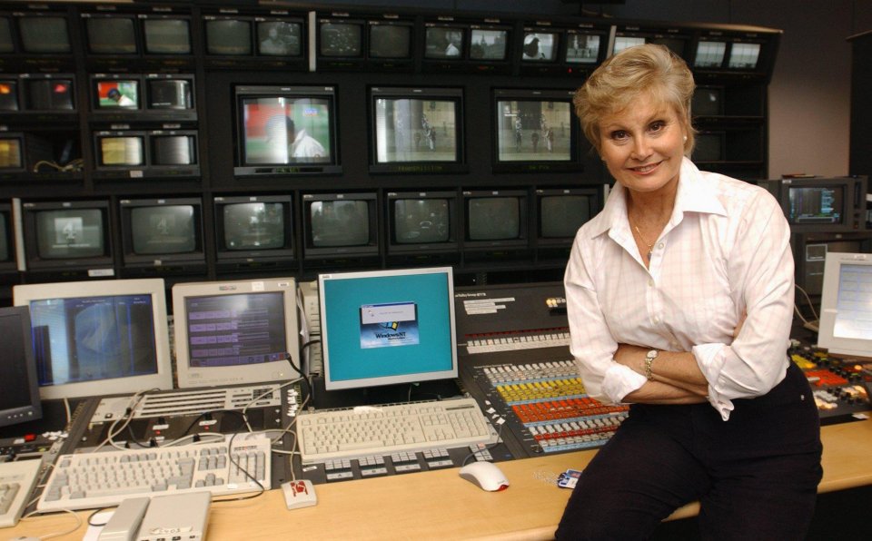 She became the first female journalist to regularly read the news on national TV