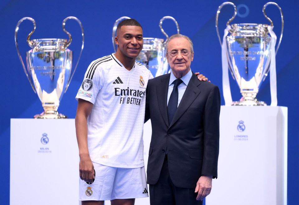 Real Madrid president Florentino Perez is said to be 'furious' at Vinicius Jr's snub