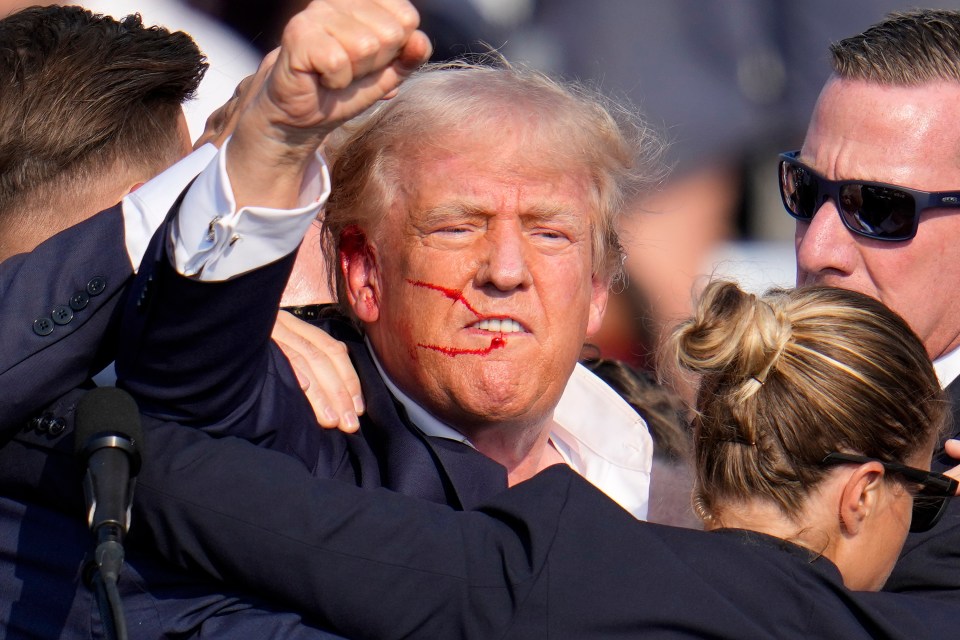 Defiant Trump after an assassination attempt at a campaign event in Butler on July 13