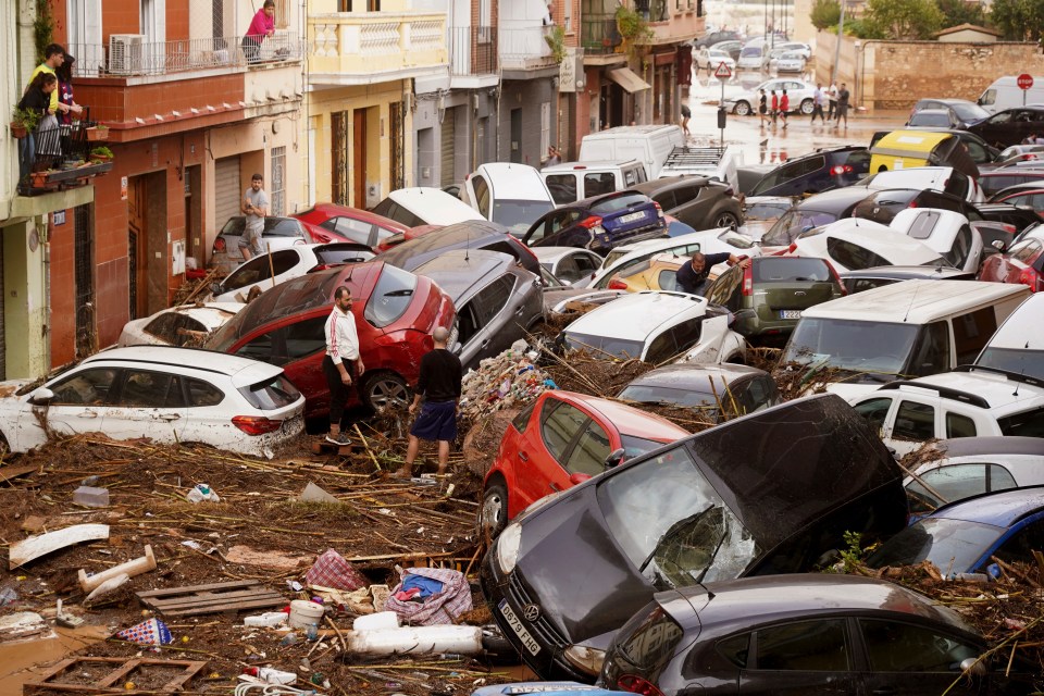 The Valencia region has been hit by horrendous flooding, washing away cars and bridges