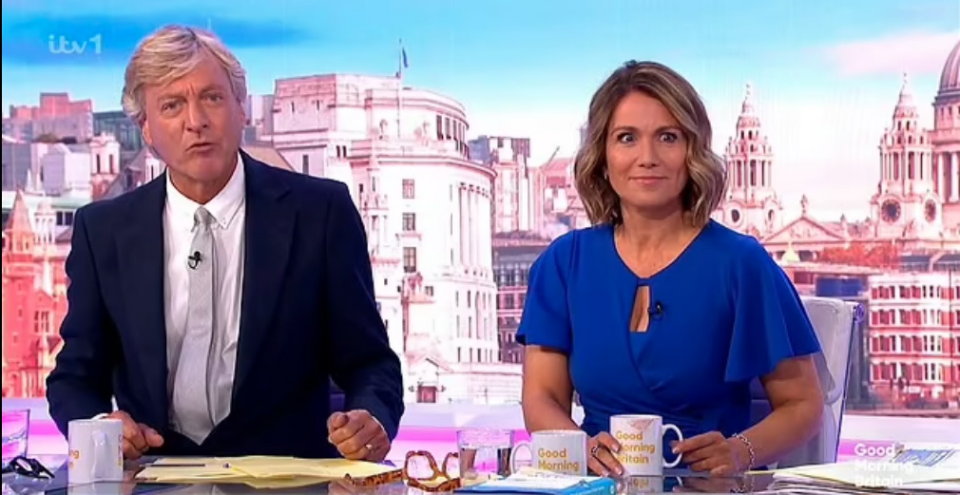 Richard Madeley stunned Good Morning Britain viewers with a rude slip-up on Tuesday's show