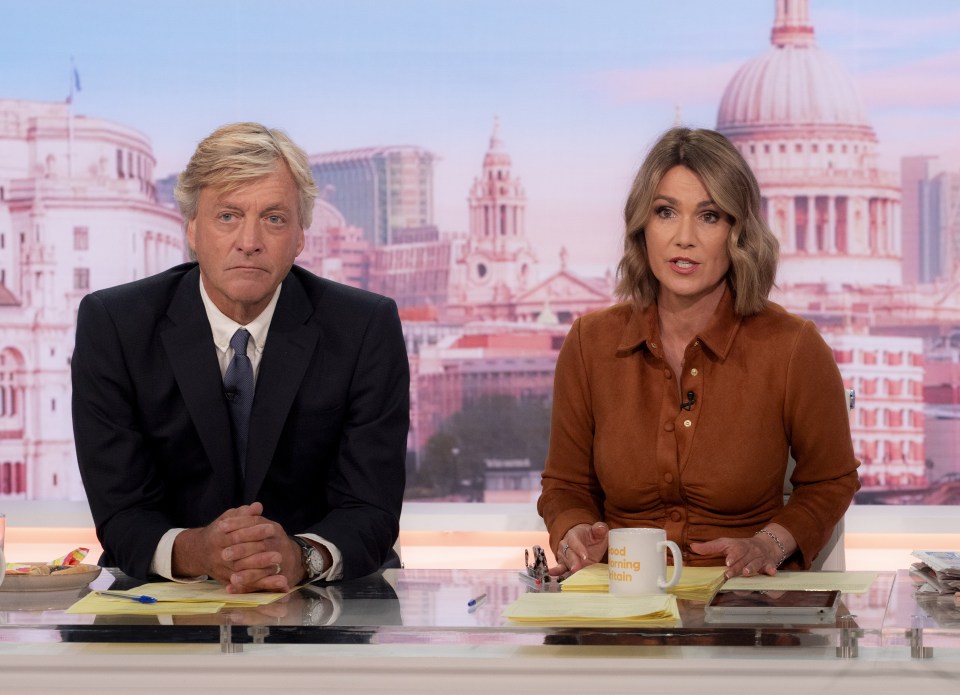 Susanna, joined by co-host Richard Madeley, said 'I want to send all our love to his family'