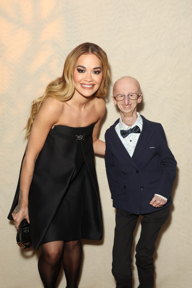 Rita Ora and Sammy Basso attend the BoF VOICES Gala Dinner and Party at Soho Farmhouse in November 2023