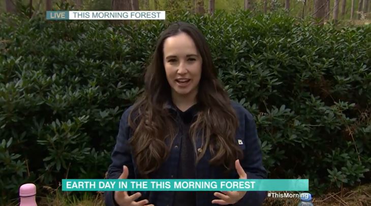 This Morning celebrated world Earth Day with their wildlife expert in the forest in 2024