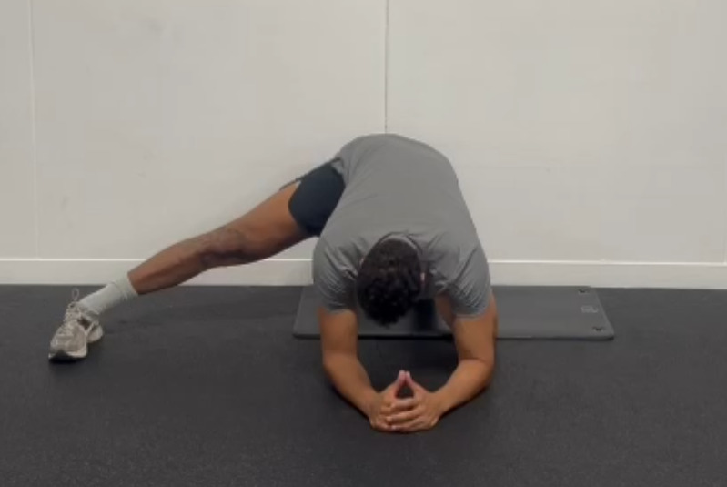 Lateral groin stretch