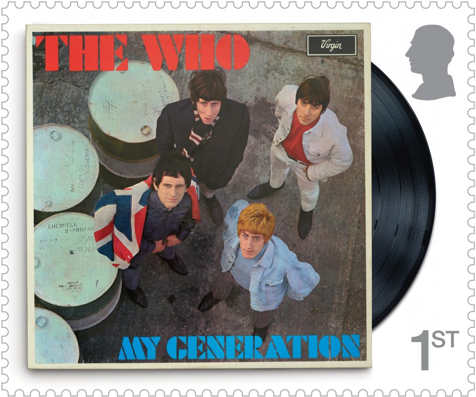 A stamp of the My Generation album cover