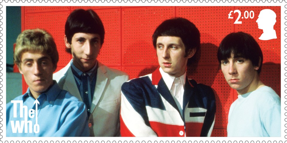 A new set of stamps is being issued today to mark the 60th anniversary of rock legends The Who