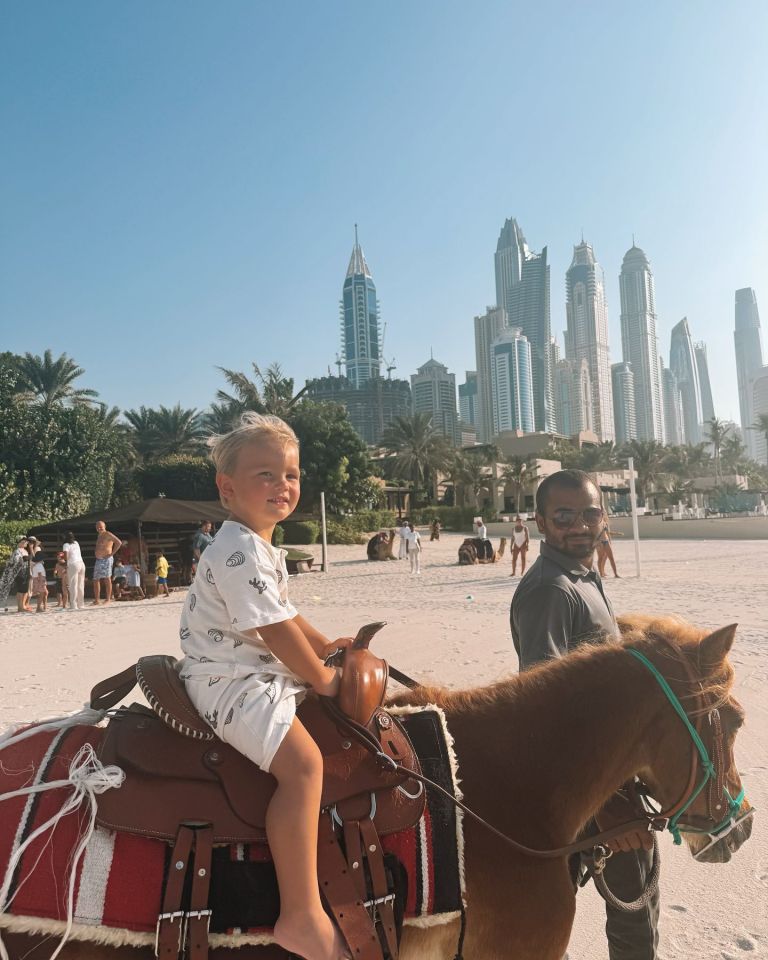 Pics of her son on a horse sparked accusations of ignoring animal cruelty