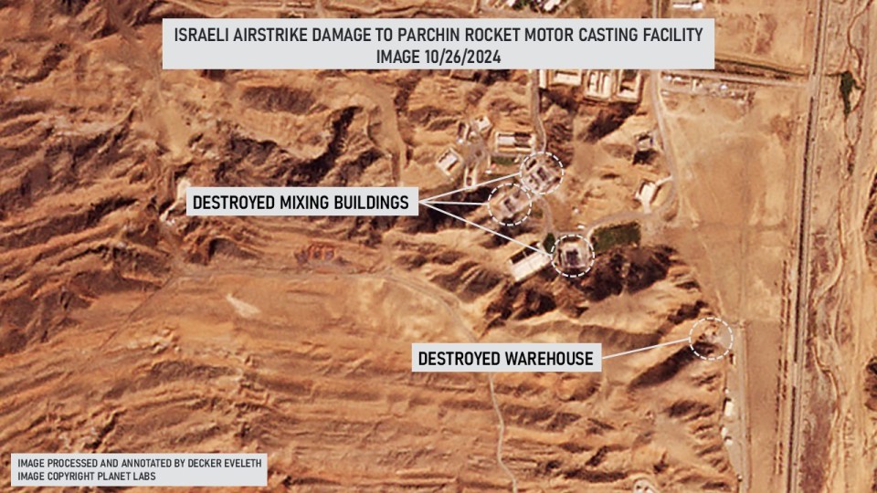 Satellite images reveal the damage done to a former nuclear testing site in Parchin, Iran